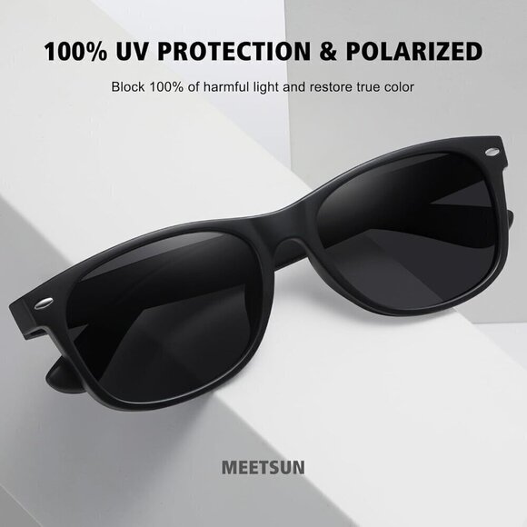 ? Retro Polarized Women Black Classic Trendy Driving Protection Sunglasses main image 7
